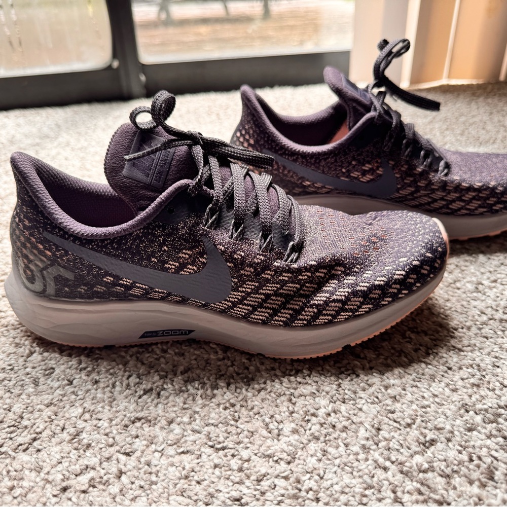 Nike Women's Black and Purple Sneakers